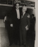 Alberto Bolet standing with Agustin Cresp