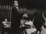 Conductor Alberto Bolet with symphony orchestra