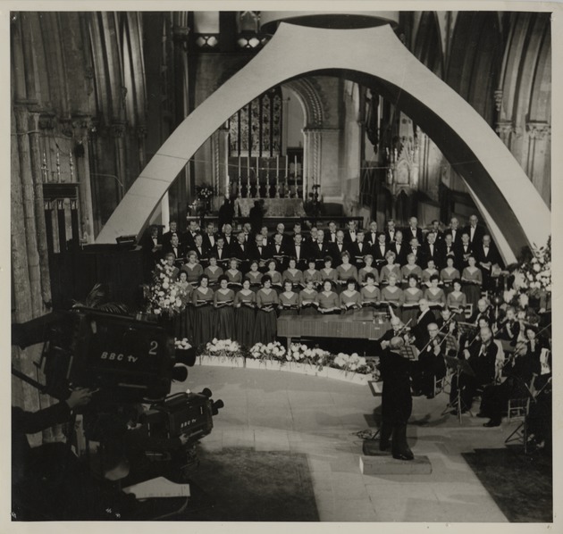 BBC TV filming of the symphony orchestra