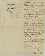 Carta de Arguelles a Julián Peláez del Pozo, 26 de Noviembre de 1855
