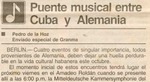 [01-10-2002] Puente musical entre Cuba y Alemania
