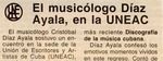 El musicologo Diaz Ayala, en la UNEAC