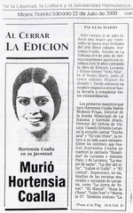 [2000] Murio Hortensia Coalla / El ultimo adios a Hortensia Coalla