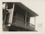 View of  second floor balcony of a building in Santiago de Cuba after 1932 earthquake