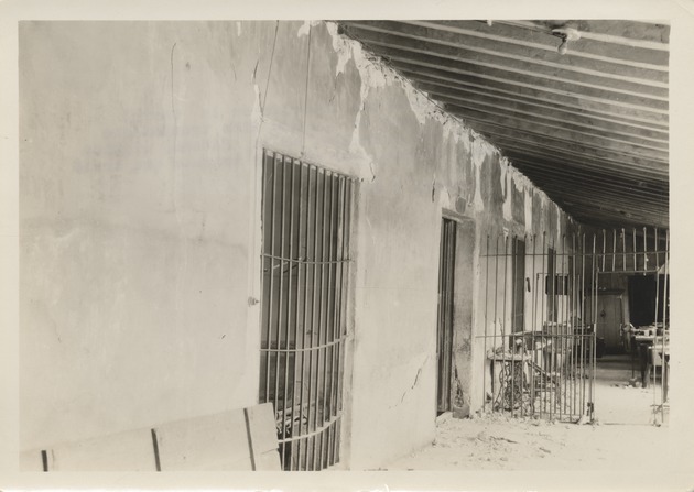 Damage to the prison after 1932 earthquake - Recto