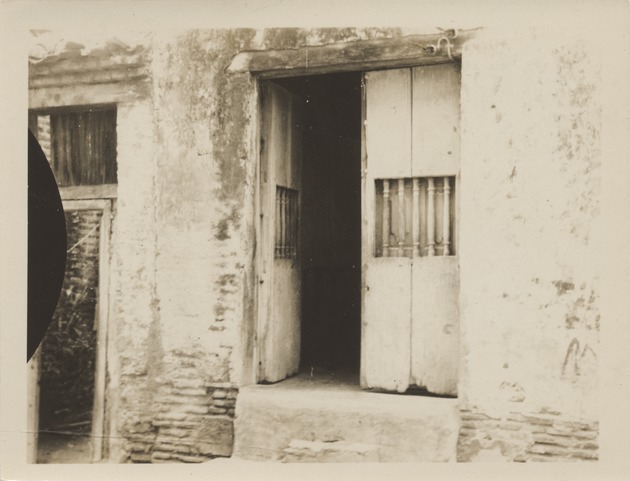 View of two doors, Santiago de Cuba - Recto