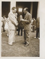 Cuban President Fulgencio Batista and Abril Lamarque pictured left to right