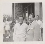 Cuban President Fulgencio Batista (pictured right) with unidentified man