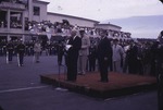 [1960-03] Uruguay: Carrasco airport welcoming Eisenhower, Nardone