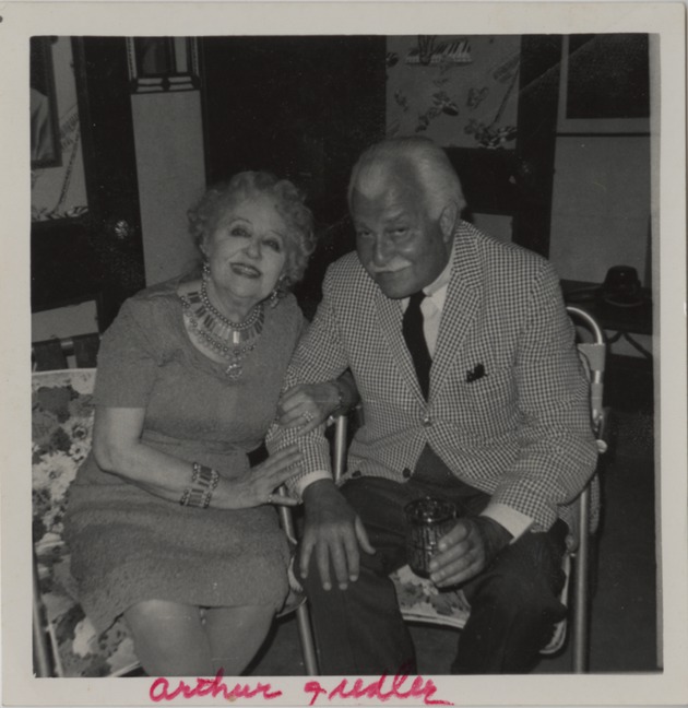 Mana-Zucca pictured with Arthur Fiedler - 