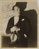 Dave Rubinoff autographed photograph
