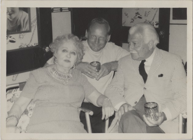 Mana-Zucca pictured with Narunz and Arthur Fiedler - 