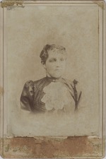 Portrait of a woman with a lace collar by J. Goldberg
