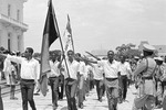 Students marching past National Palace in parade, Port-au-Prince 2