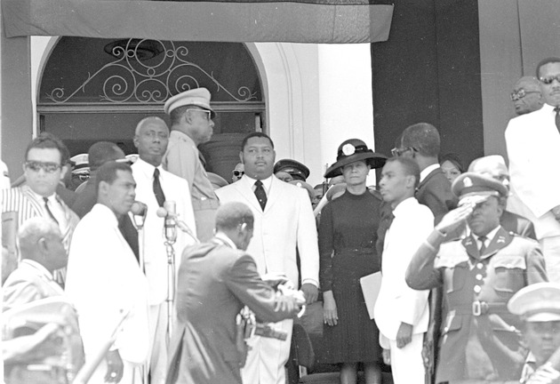 Jean-Claude Duvalier, Simone Duvalier at National Palace, Port-au-Prince 1