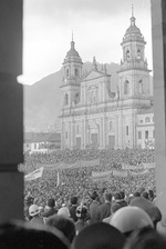 Crowds gather at Plaza Bolivar for Raul Leoni and Eduardo Frei, Bogota, Colombia 4