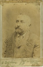 Portrait of a man in an embroidered coat by J. Goldberg
