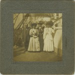 Picture of a group of men and women on the steamer President Lincoln