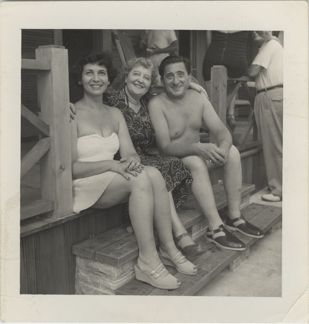 Alice Peerce, Mana-Zucca and Jan Peerce pictured seated - 