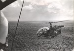 British army helicopter on patrol in British Guiana