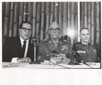 OAS Secretary General Jose A. Mora, General Hugo Panasco Alvim of Brazil, General Bruce Palmer Jr., Organization of American States 1
