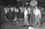 Demonstrators marching in the street, Panama Canal Zone 8
