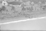 Aerial view of the beach on Nombre de Dios 1959, 2