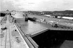 Sigborg going through the Panama Canal locks 1