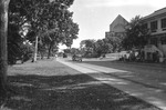 [1959-11] Street view of Balboa Union church, Panama Canal Zone 1