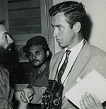 Press Conference Somoza on death of Bill Stewart, June 20, 1979. Karen DeYoung with President Somoza