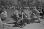 [1960-05-29] The fountain at Washington Square Park, Greenwich Village