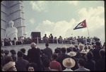 Fidel Castro event at the Plaza de la Revolución with the statue of José Martí Memorial in the background