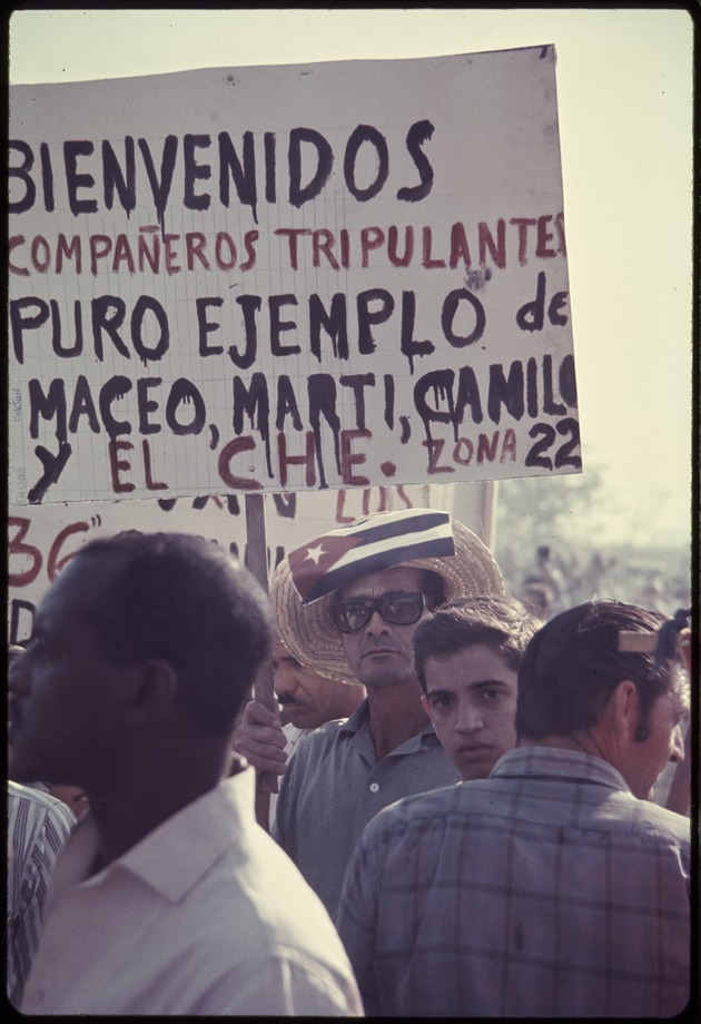 A group of men demonstrating