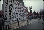 Partido Recolucionario de los Trabajadores supporters holding a sign