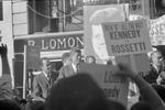 John F. Kennedy campaigning in New York