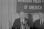 John F. Kennedy at the Overseas Press Club press conference