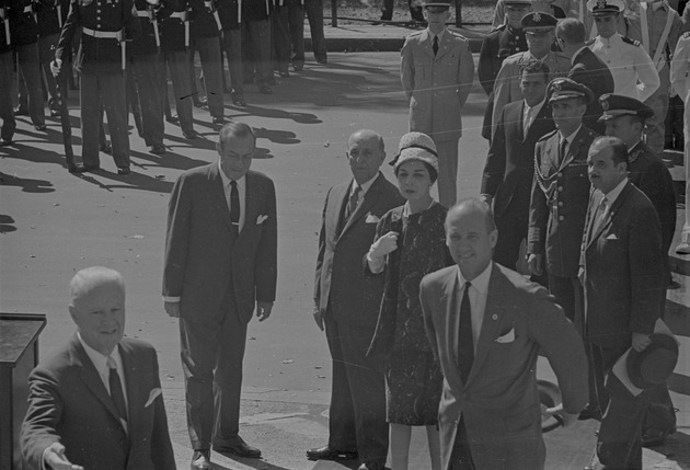 Manuel Prado Ugarteche, President of Peru, with wife Clorinda in New York City ticker tape parade