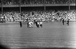 [1960-08] Protestors on the field, New York Yankees against the Chicago White Socks at Yankee Stadium