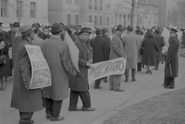 Anti-Castro protestors in Washington, DC