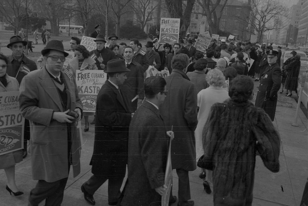 Anti-Castro protestors in Washington, DC