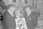 [1960-06] Heavyweight boxers, Jack Dempsey and Ingemar Johansson at Jack's Resaturant in New York