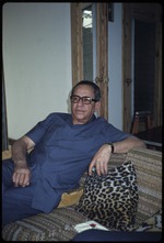 A man sitting on a couch