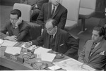 [1960/1965] Cuban Foreign Minister, Raúl Roa García and Omar Loutfi at United Nations Security Council meeting