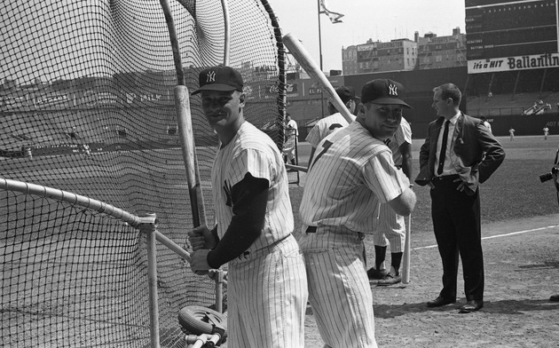 New York Yankees Roger Maris and Mickey Mantle