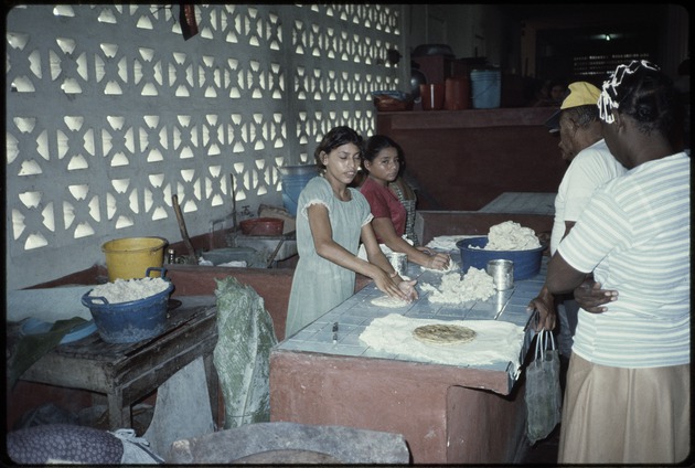 Women preparing food