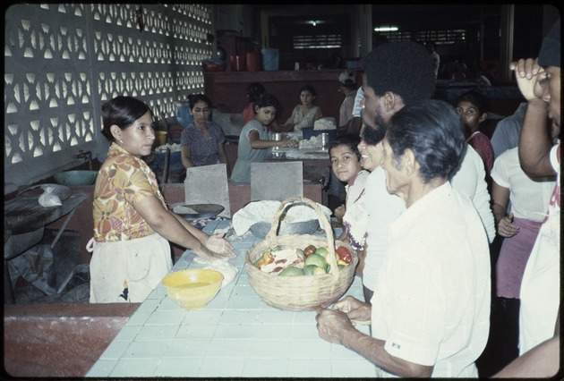 Women preparing food