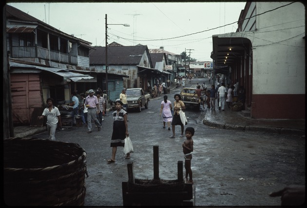 Street scene with people