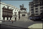 [1970/1980] The statue of Francisco Pizarro, Plaza de Armas, Lima, Peru