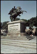 Equestrian statue of Simon Bolivar equestrian, Plaza Bolivar, Lima