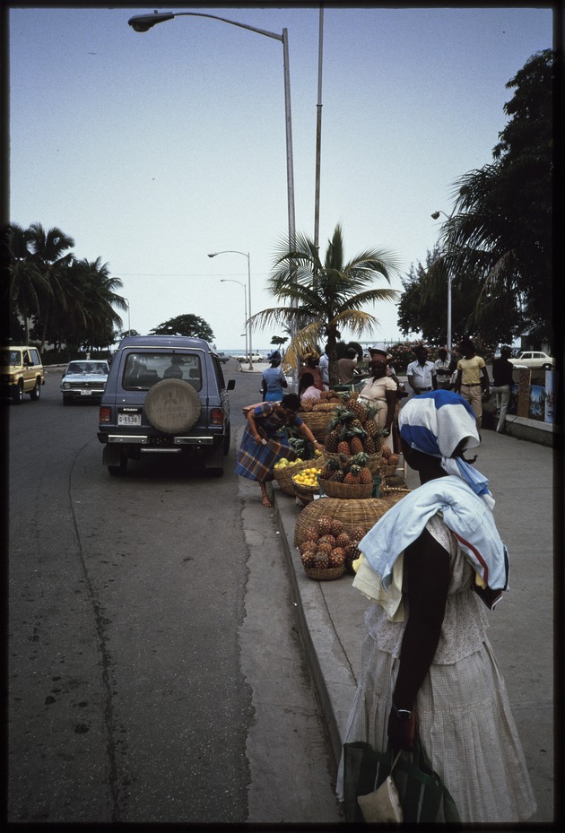 Street vendor selling fruits